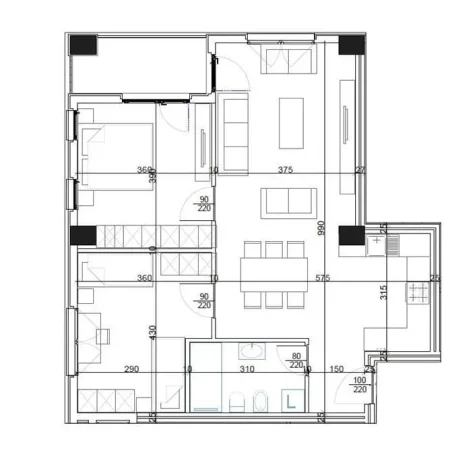 Tirane, shes apartament 2+1 Kati 4, 103 m² 166.000 € (dritan hoxha)