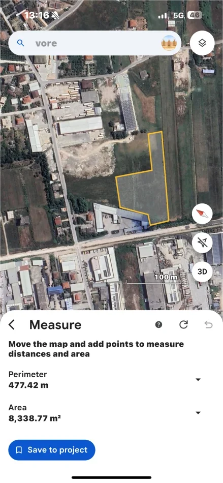 Tirane(Vore) shitet toke siperfaqe 8000m2