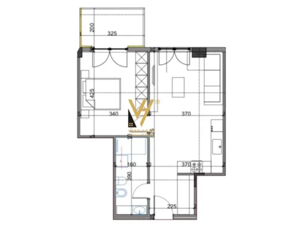 Tirane, shitet apartament 1+1+Ballkon Kati 4, 72 m² 122.400 € (ISH PARKU)