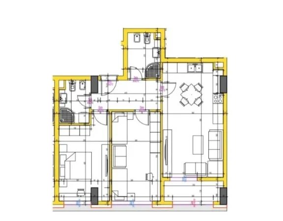 Tirane, shitet apartament 2+1+Aneks+Ballkon Kati 6, 107 m² 150.000 € (astir)