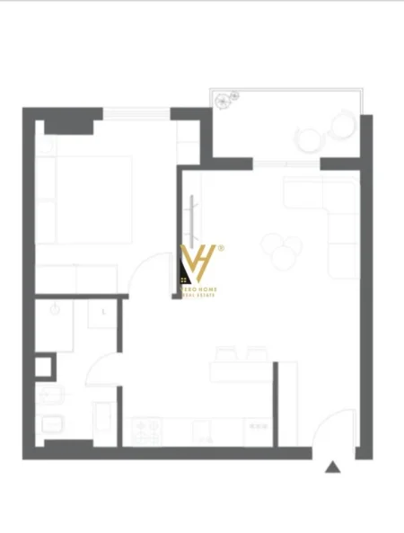 Tirane, shitet apartament 1+1+Ballkon Kati 7, 60 m² 93.000 € (5 MAJI)