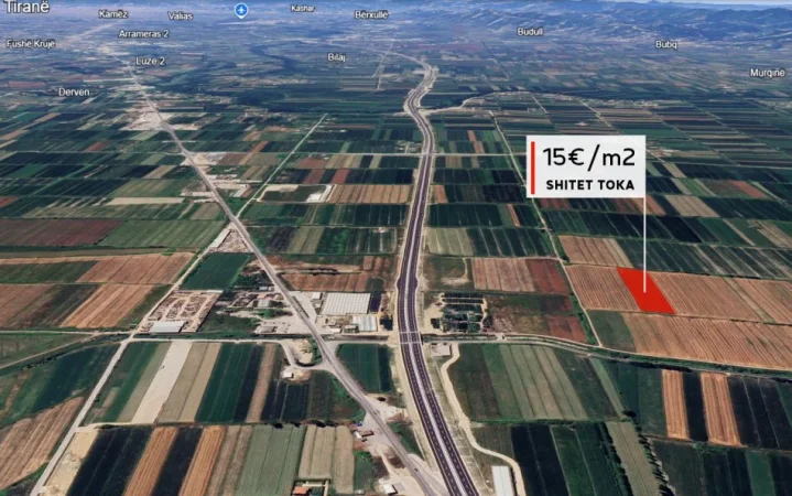 Fushe Kruje, shitet toke , 8.400 m² (Thumane-Kashar)
