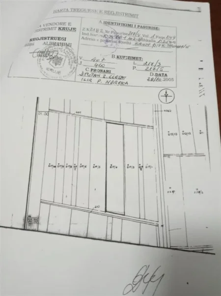 Fushe Kruje, shitet toke , 8.400 m² (Thumane-Kashar)