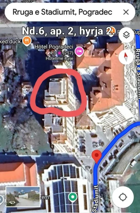 Jepet me qera apartament 1+1+Aneks+Ballkon Kati 2, 40 € (Rruga e stadiumit Pogradec)