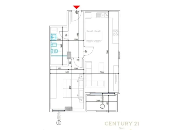 Tirane, shes apartament 1+1 , 75 m² 149.000 € (Liqeni i Thatë)