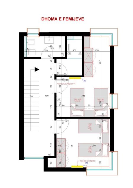 Tirane, shitet apartament duplex 3+1+BLK Kati 0, 177 m² 215.000 Euro (Kombinat)