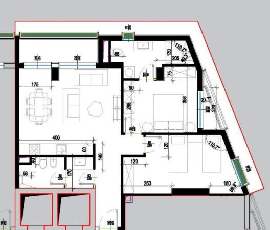 Tirane, shitet apartament 2+1+BLK Kati 6, 109 m² 98.640 Euro (Rr. Loni Ligori)