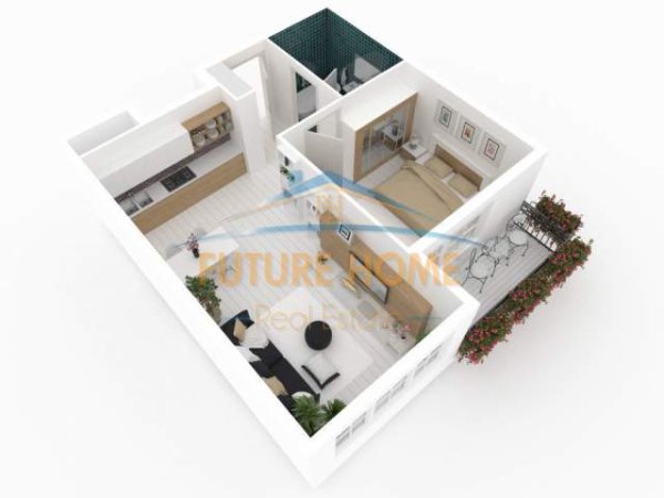 Tirane, shitet apartament 1+1 Kati 2, 60 m² 110.000 Euro (Qender)
