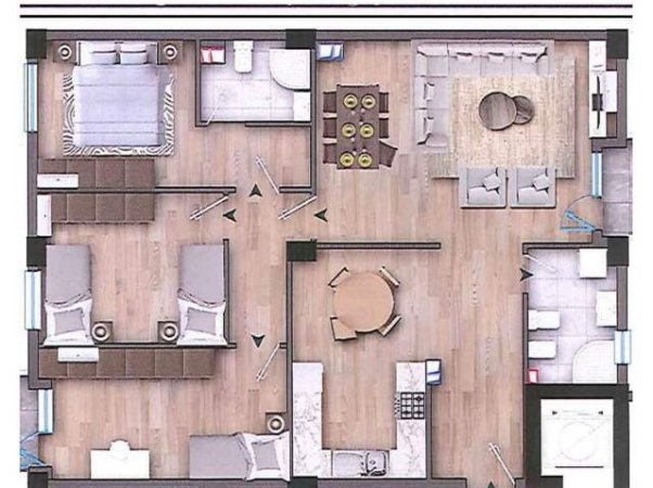 Tirane, shitet apartament 3+1 Kati 1, 168 m² 1.400 Euro/m2