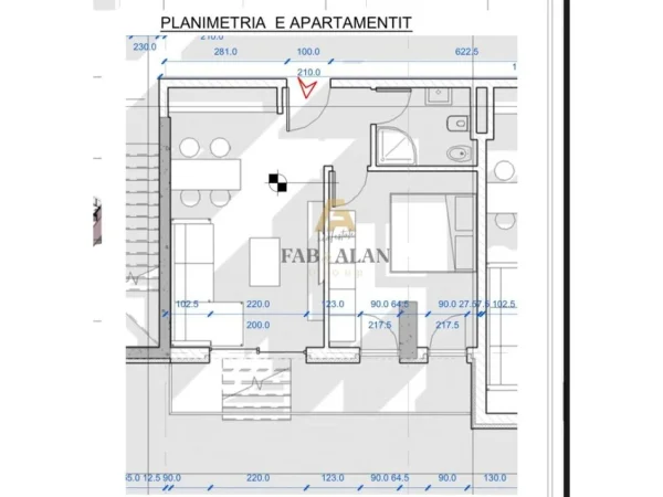 Shkembi Kavajes, shitet apartament 1+1 Kati 2, 64 m² 77.000 € (Shkembi i Kavajes)