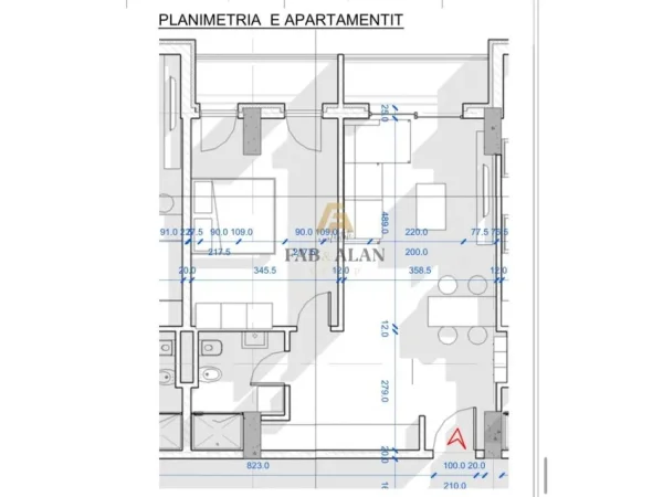 Shkembi Kavajes, shitet apartament 1+1 Kati 2, 82 m² 98.800 € (Shkembi i Kavajes)