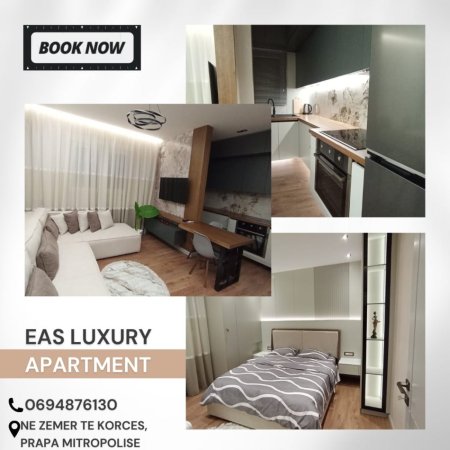 Korce, jepet me qera apartament 1+1+Ballkon Kati 1, 60 € (Rruga Thimi Mitko Korce Albania)