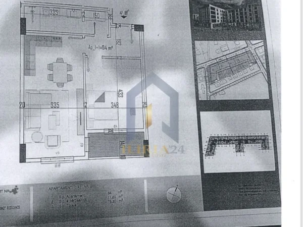 Tirane, shes apartament 1+1 Kati 4, 111 m² 52.640 € (Rruga Skenderbeu - Kamez)