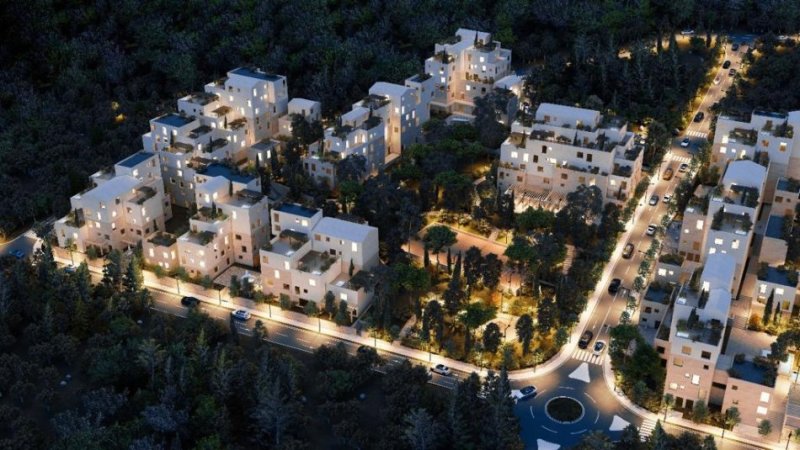 Dhermi - Palase, shitet apartament 1+1+Ballkon Kati 1, 71 m² 178.375 € (Santorini Residence 2 Dhermi)