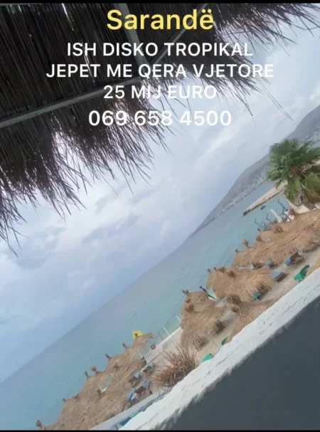 Sarande, jepet me qera vjetore ish Disko Tropikal, 1.200 m² 25.000 € (Sarande)