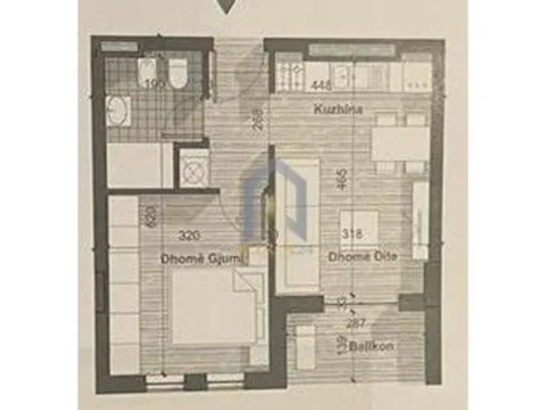 Tirane, shes 1+1+Ballkon Kati 3, 52 m² 66.000 € (Univers City QTU)