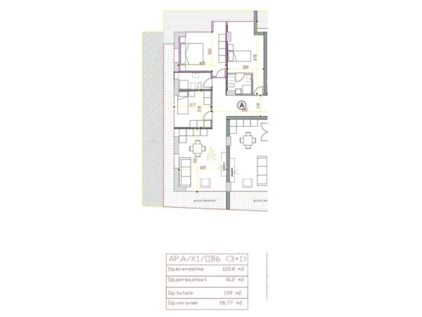 Tirane, jepet me qera ambjent biznesi Kati 1, 140 m² 1.500 € (Komuna E Parisit,Kika2)