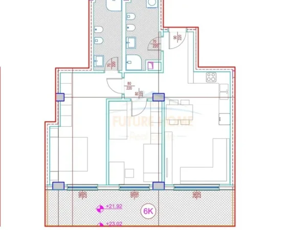Tirane, shitet apartament 2+1 Kati 6, 91 m² 298.000 € (rruga e barrikadave)