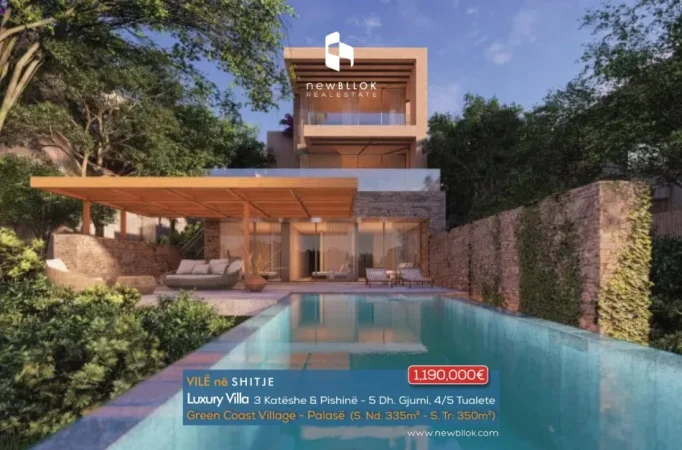 Dhermi - Palase, shes Vile 2+1 Kati 2, 335 m² 1.190.000 € (GREEN COAST VILLAGE - Pamje e Plote nga Deti)