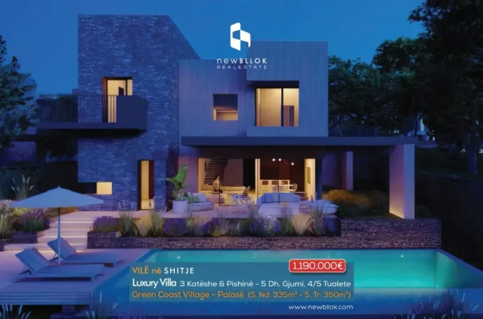 Dhermi - Palase, shes Vile 2+1 Kati 2, 335 m² 1.190.000 € (GREEN COAST VILLAGE - Pamje e Plote nga Deti)