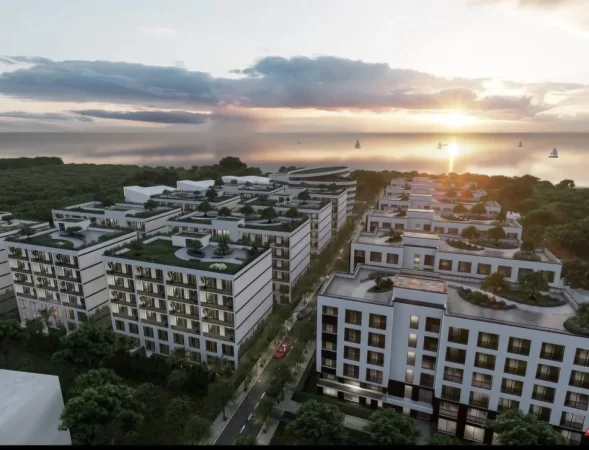 Golem, shes apartament 1+1+Ballkon Kati 1, 79 m² 95.000 € (Liburna Residence, Golem)