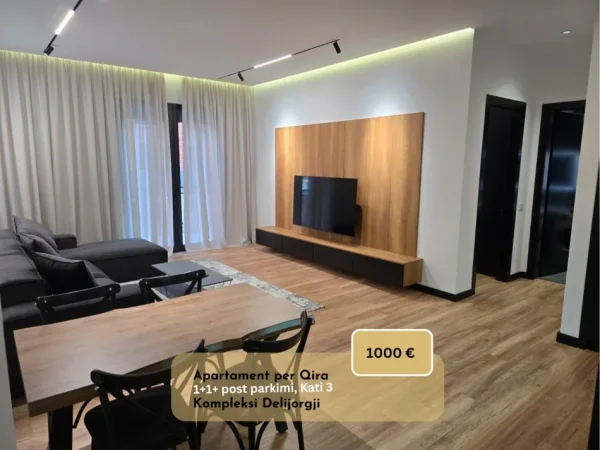 Shqiperi, jepet me qera apartament 1+1+Ballkon Kati 3, 70 m² 1.000 € (Delijorgji)