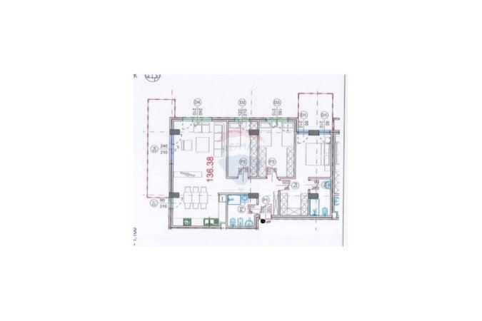 Tirane, shitet apartament 3+1 Kati 2, 162 m² 284.000 € (Kodra e Diellit)