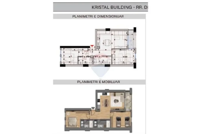 Tirane, shitet apartament 2+1 , 93 m² 269.120 € (Kristal 2)
