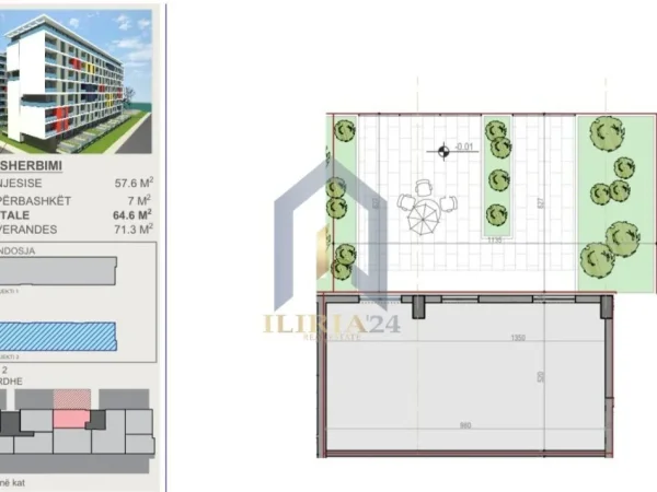 Tirane, shes ambjent biznesi Kati 0, 136 m² 1.750.000 € (OKAZION Univers City QTU 1800 EURO/M2)