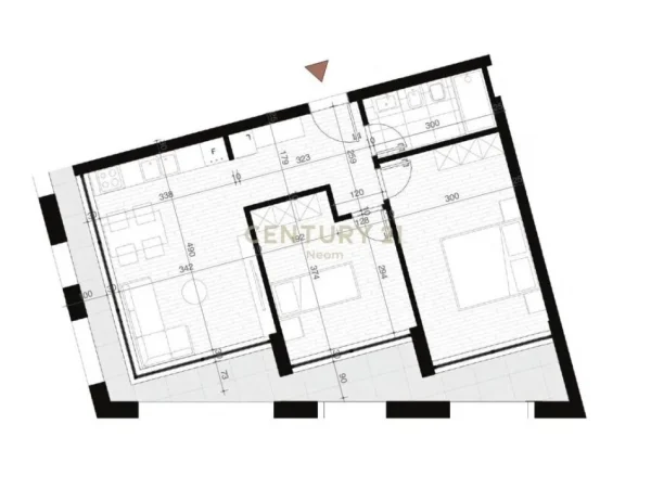 Tirane, shes apartament 2+1 , 114 m² 261.050 € (Bulevardi i Ri)