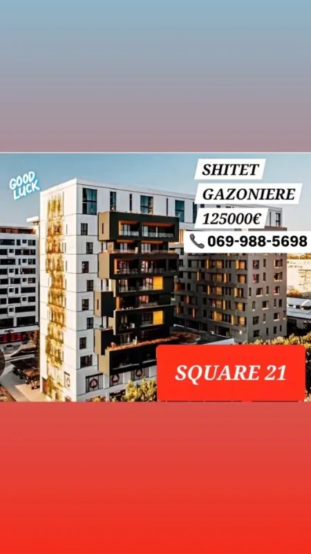 Tirane, SQUARE 21 , shitet garsonier 1+1 Kati 11, 42 m² - 120.000 €
