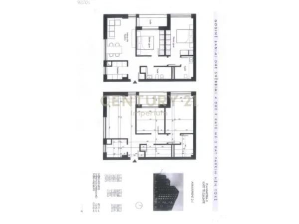 Tirane, shitet apartament Kati 6, 104 m² 155.700 € 