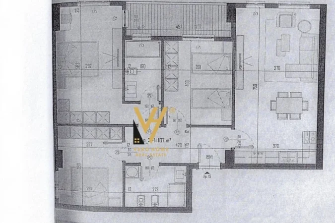 Tirane, shitet apartament 3+1+Ballkon Kati 3, 124 m² 108.000 € (KAMEZ)