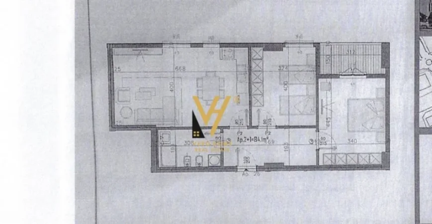 Tirane, shitet apartament 2+1+Ballkon Kati 6, 97 m² 85.000 € (KAMEZ)