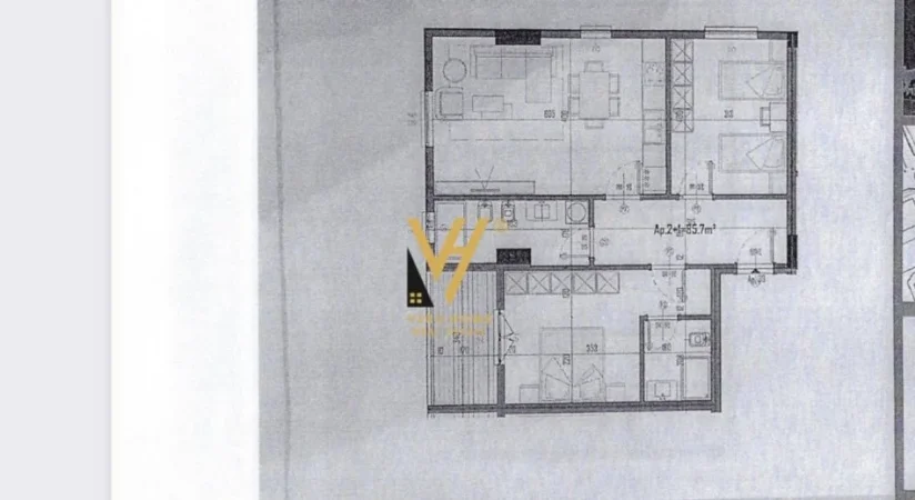 Tirane, shitet apartament 2+1+Ballkon Kati 8, 99 m² 87.000 € (KAMEZ)