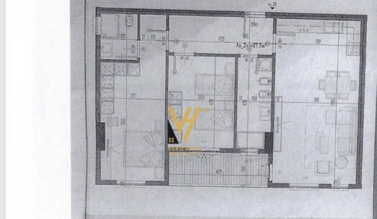 Tirane, shitet apartament 2+1+Ballkon Kati 6, 113 m² 99.000 € (KAMEZ)