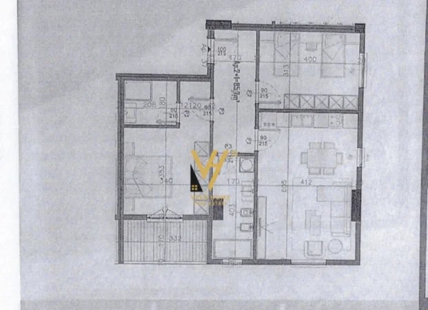 Tirane, shitet apartament 2+1+Ballkon Kati 8, 99 m² 87.000 € (KAMEZ)