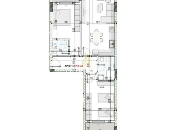 Tirane, shitet apartament 2+1+Ballkon Kati 4, 92 m² 73.224 € (Green Residence, Kamez)