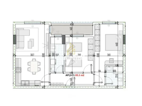 Tirane, shitet apartament 2+1+Ballkon Kati 4, 92 m² 73.224 € (Green Residence, Kamez)