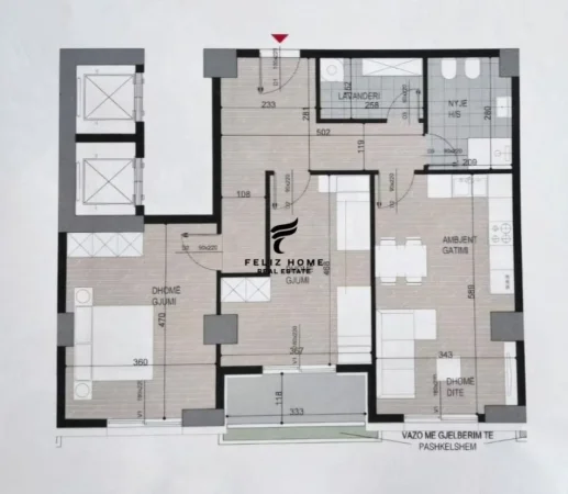 Tirane, shitet apartament 2+1+Ballkon Kati 4, 118 m² 166.180 € (FUSHA E AVIACIONIT)