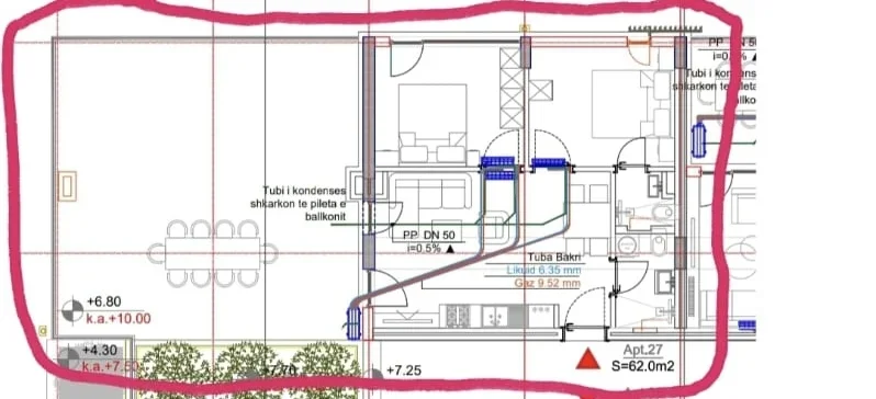 Gjiri Lalezit | Hamallaj, shes apartament 2+1+Ballkon Kati 3, 60 m² 250.000 € (Turquoise marina)