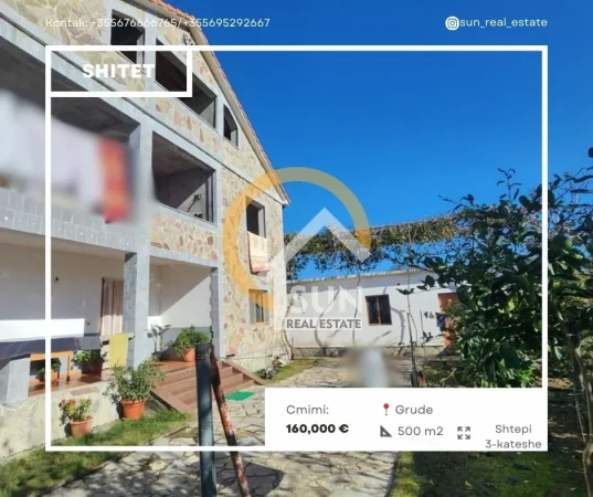 Shkoder, shitet Vile 3 Katshe , 500 m² 160.000 € (GRUDE)