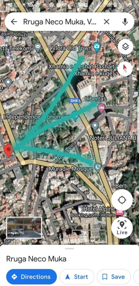 Vlore, shes truall 400 m²  dhe shtepi 2 kateshe, 150.000 Euro