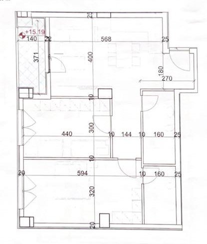 Tirane, shitet 2+1+BLK Kati 4, 102 m² 107.625 Euro