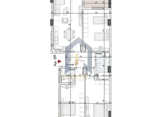 Tirane, shes apartament 2+1 Kati 2, 134 m² 107.776 € (Rruga "Skenderbeu")