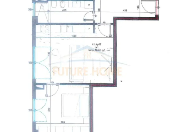 Shitet Apartament 1+1, Rezidenca Santorini II, Dhërmi.