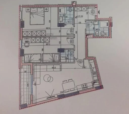 Tirane, shitet apartament 1+1+Ballkon , 114 m² 210.000 € (Bulevardi i ri)