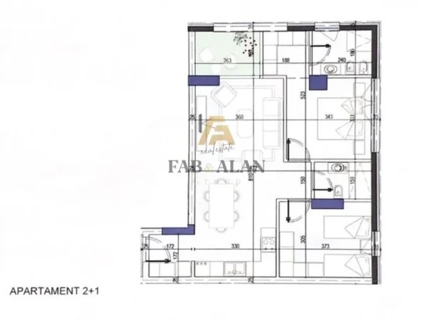 Tirane, shitet apartament 2+1+2 Kati 1, 101 m² 261.800 € (Komuna e Parisit)