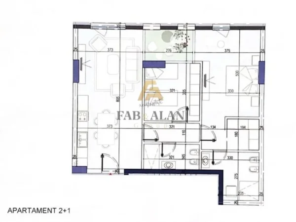 Tirane, shitet apartament 2+1+2 Kati 3, 116 m² 301.600 € (Komuna e Parisit)