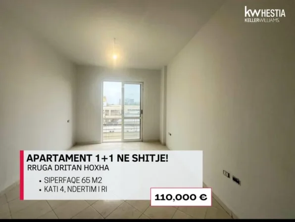 Tirane, shitet apartament 1+1 Kati 4, 65 m² 110.000 € (Laprake)